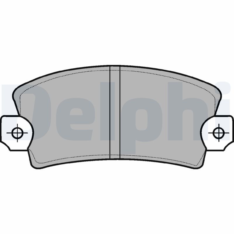 Set placute frana de mana DELPHI LP56