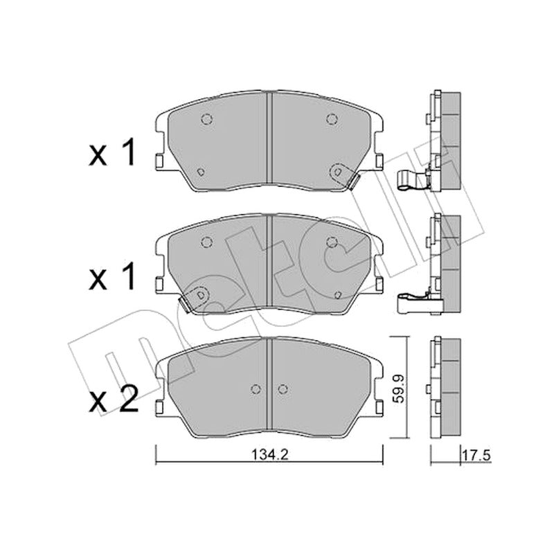 Set placute frana VALEO 302523