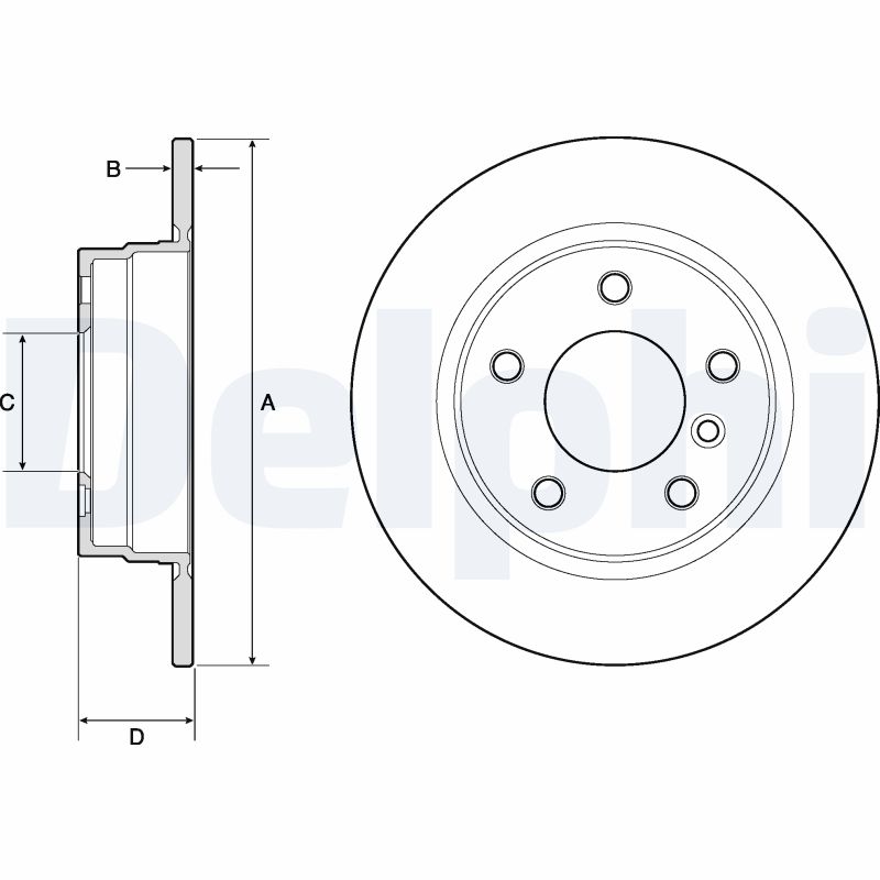 Disc frana DELPHI BG2624