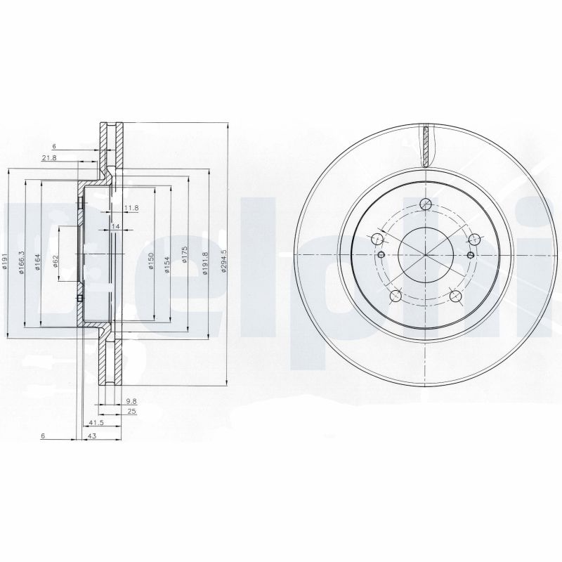 Disc frana DELPHI BG4131