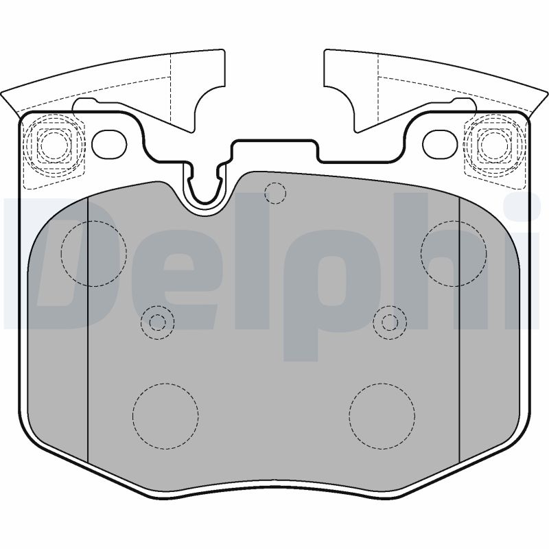Set placute frana de mana DELPHI LP3235