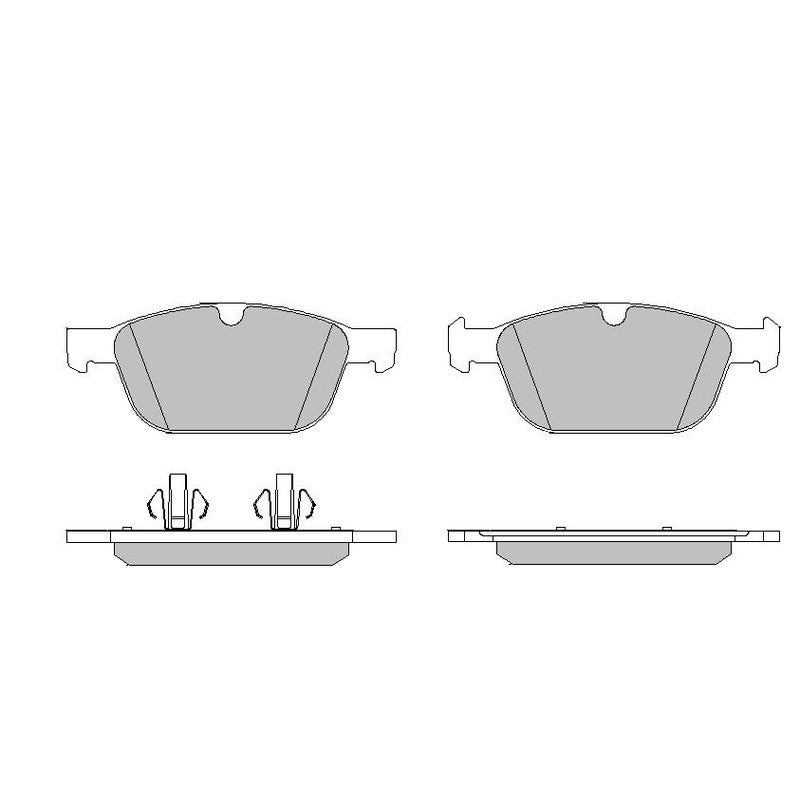 Set placute frana MOTAQUIP LVXL1632