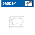 Set placute frana SKF VKBP 80084