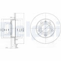 Disc frana DELPHI BG2753C