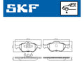 Set placute frana SKF VKBP 80125