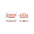 Set placute frana TRW GDB2391
