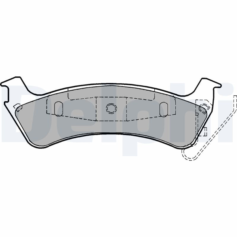 Set placute frana DELPHI LP1183