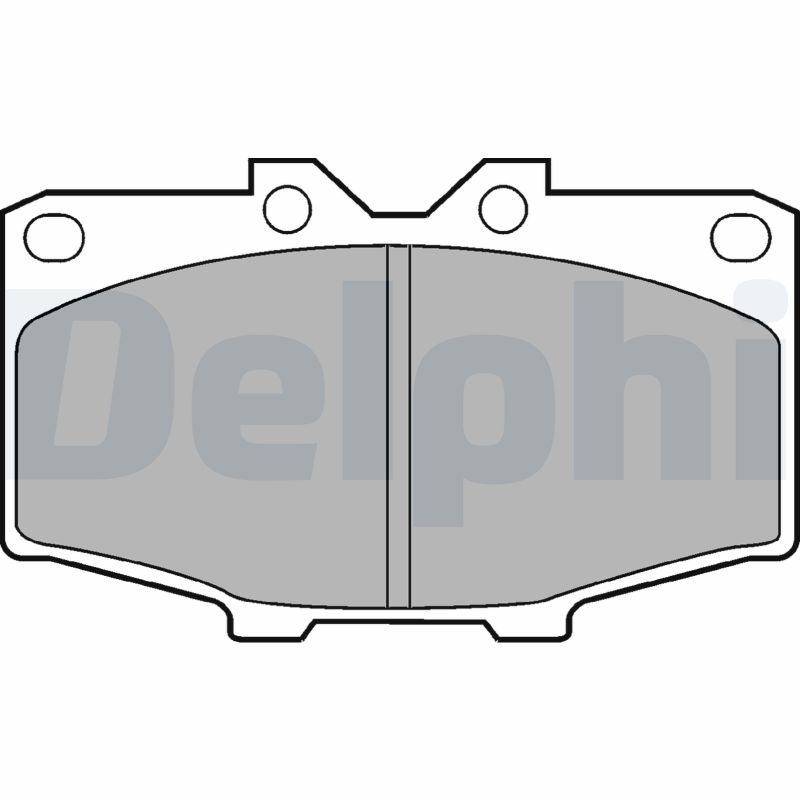 Set placute frana DELPHI LP448