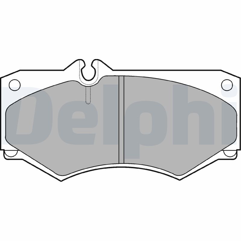 Set placute frana de mana DELPHI LP468