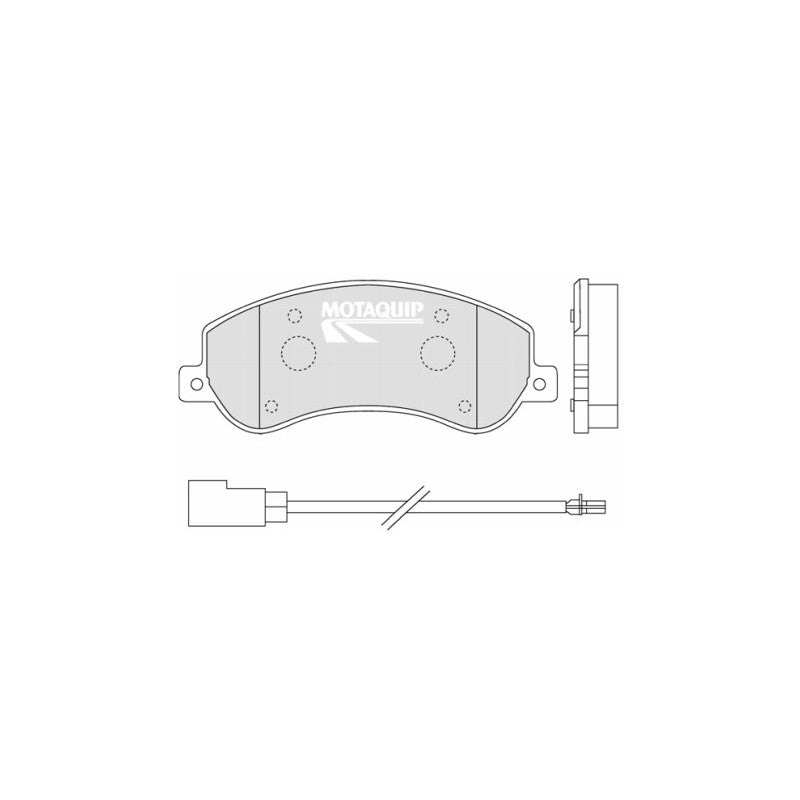 Set placute frana MOTAQUIP LVXL1318