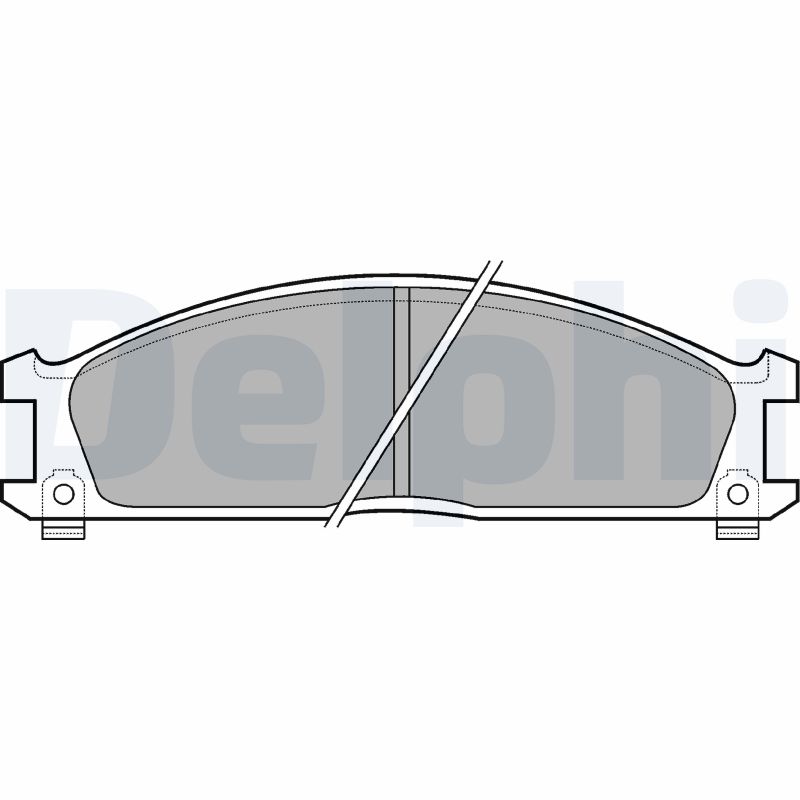 Set placute frana DELPHI LP543