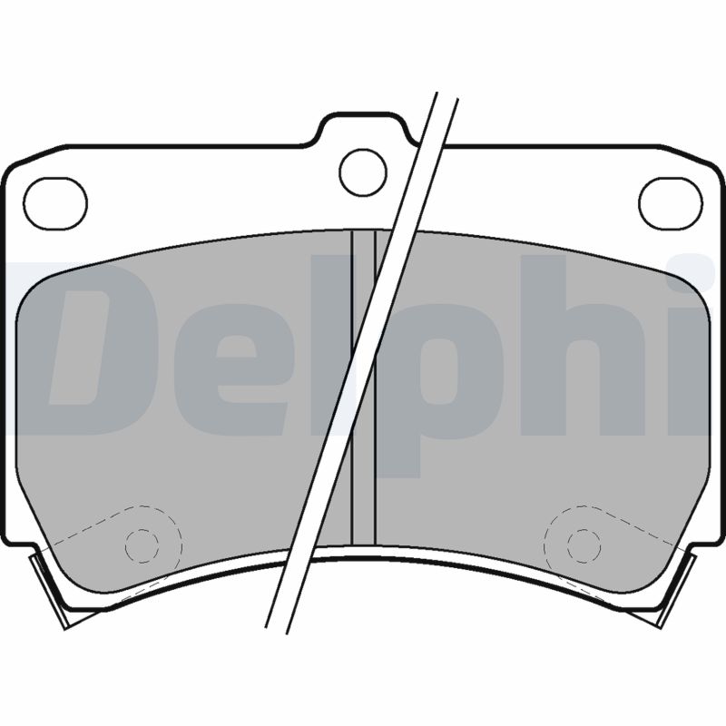 Set placute frana DELPHI LP743