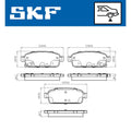 Set placute frana SKF VKBP 90033 A