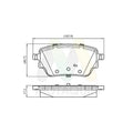 Set placute frana MOTAQUIP LVXL2073