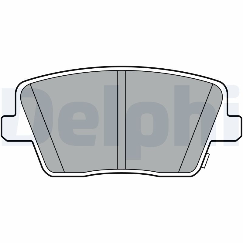 Set placute frana DELPHI LP3404