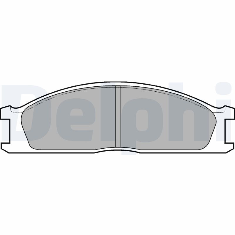 Set placute frana DELPHI LP726