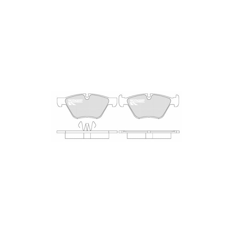 Set placute frana MOTAQUIP LVXL1291