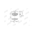 Set placute frana JURID 571526J