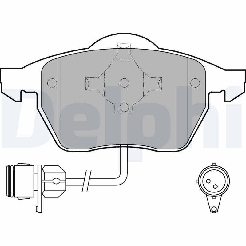 Set placute frana DELPHI LP784