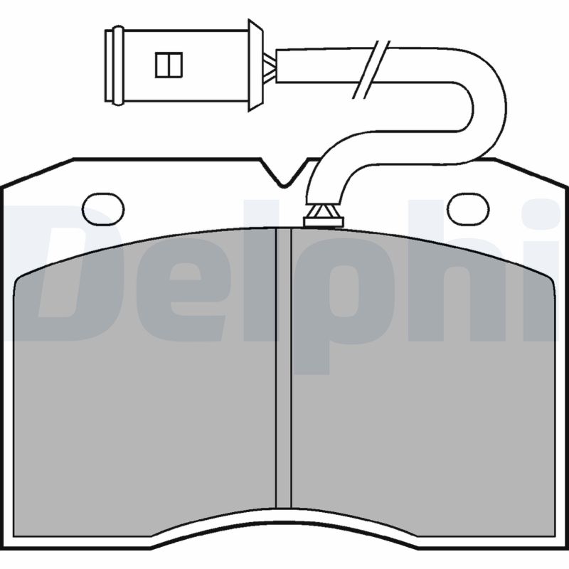 Set placute frana DELPHI LP863