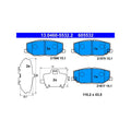 Set placute frana ATE 13.0460-5532.2