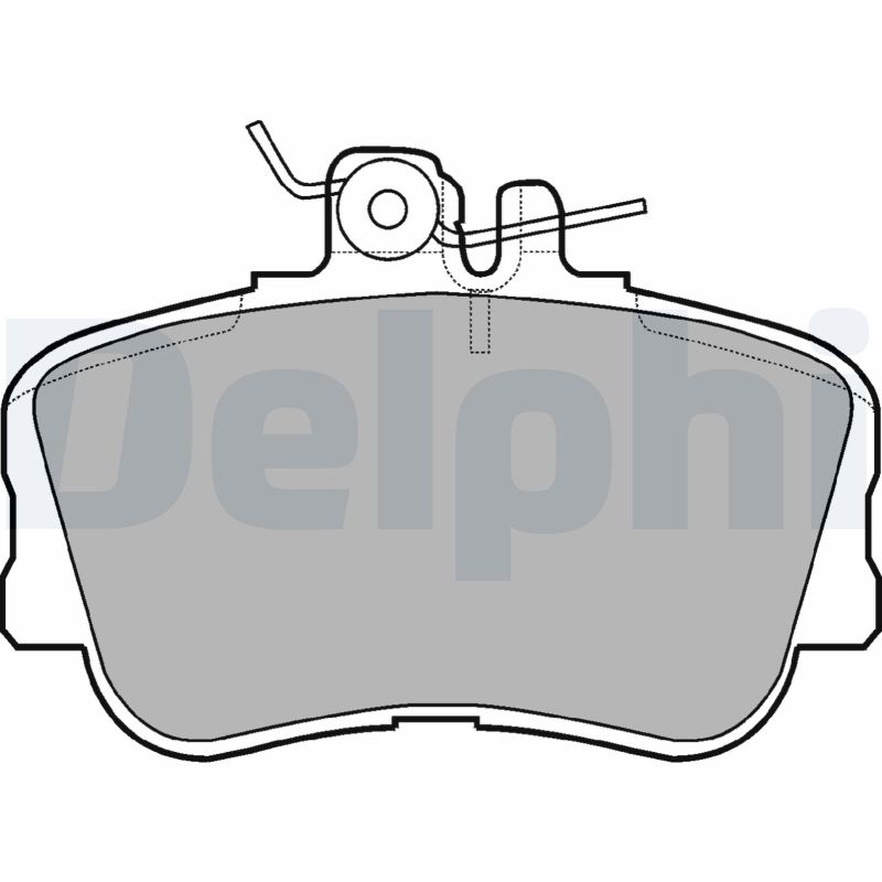 Set placute frana DELPHI LP881