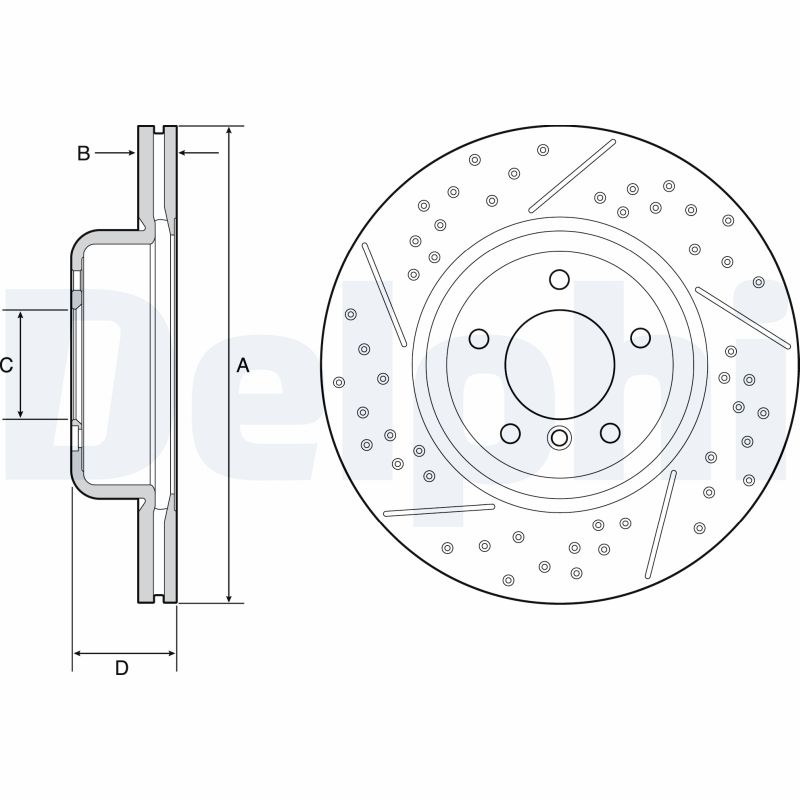 Disc frana DELPHI BG9235C
