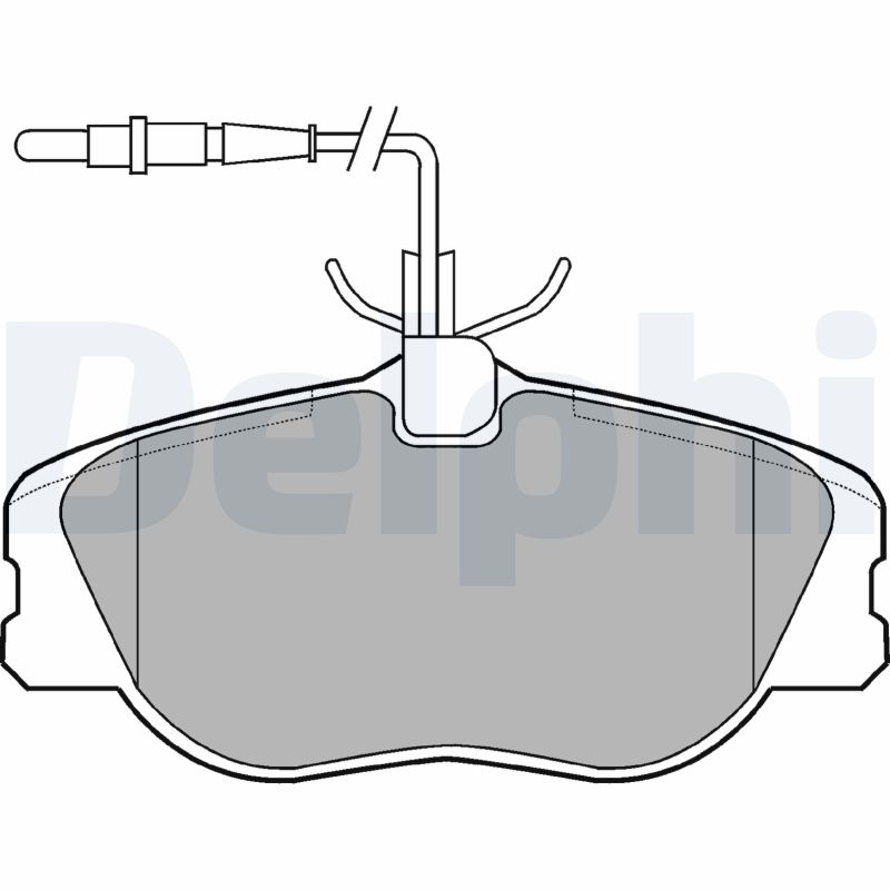 Set placute frana DELPHI LP909