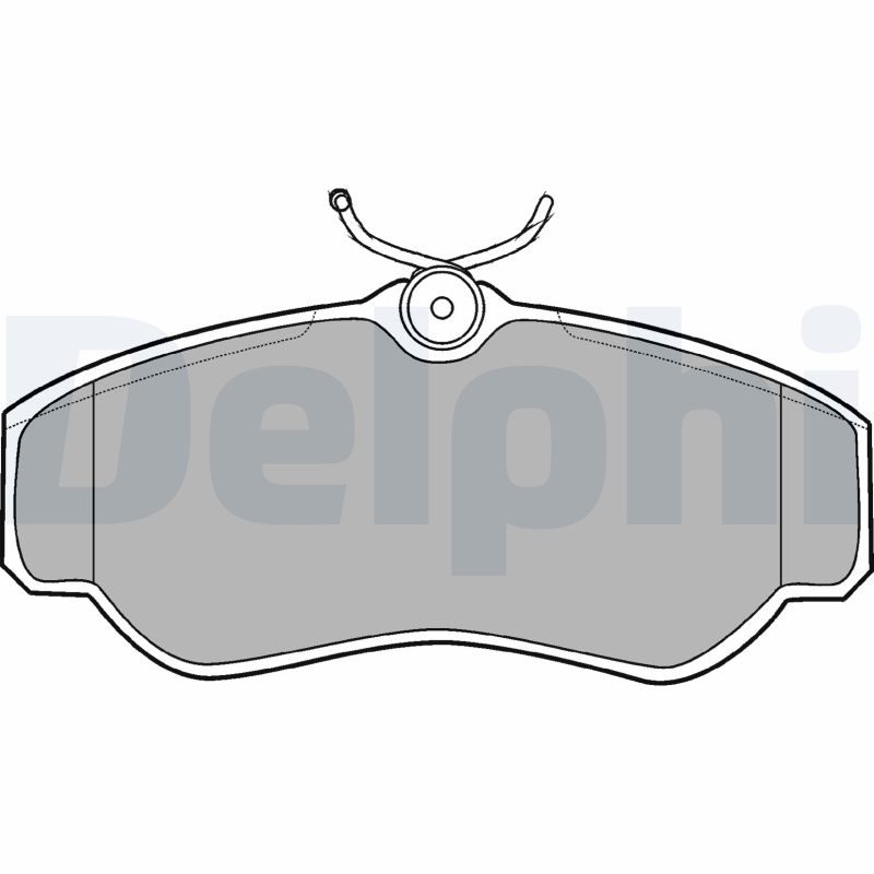 Set placute frana DELPHI LP913