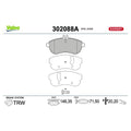 Set placute frana VALEO 302088A