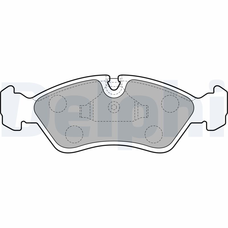Set placute frana DELPHI LP585