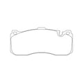 Set placute frana MOTAQUIP LVXL1633