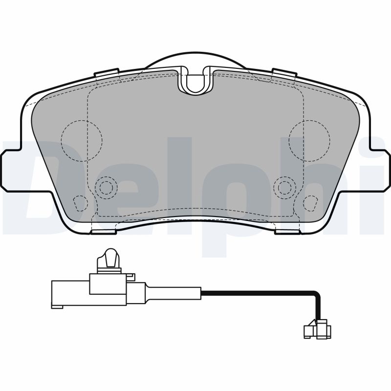 Set placute frana DELPHI LP3292