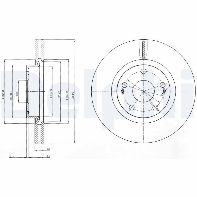 Disc frana DELPHI BG4113