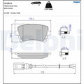 Set placute frana DELPHI LP1911