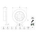 Disc frana BOSCH 0 986 479 H06