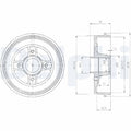 Tambur frana DELPHI BF427