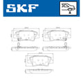 Set placute frana SKF VKBP 90100 A