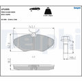 Set placute frana DELPHI LP1695
