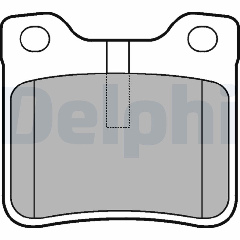 Set placute frana DELPHI LP991