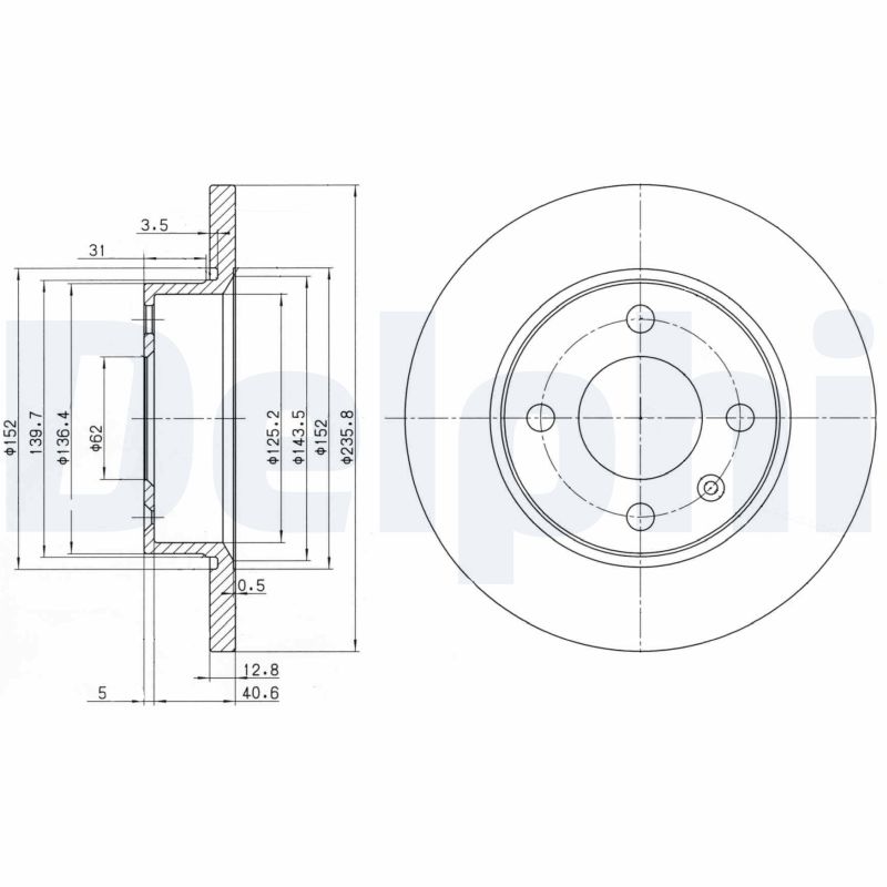 Disc frana DELPHI BG2910