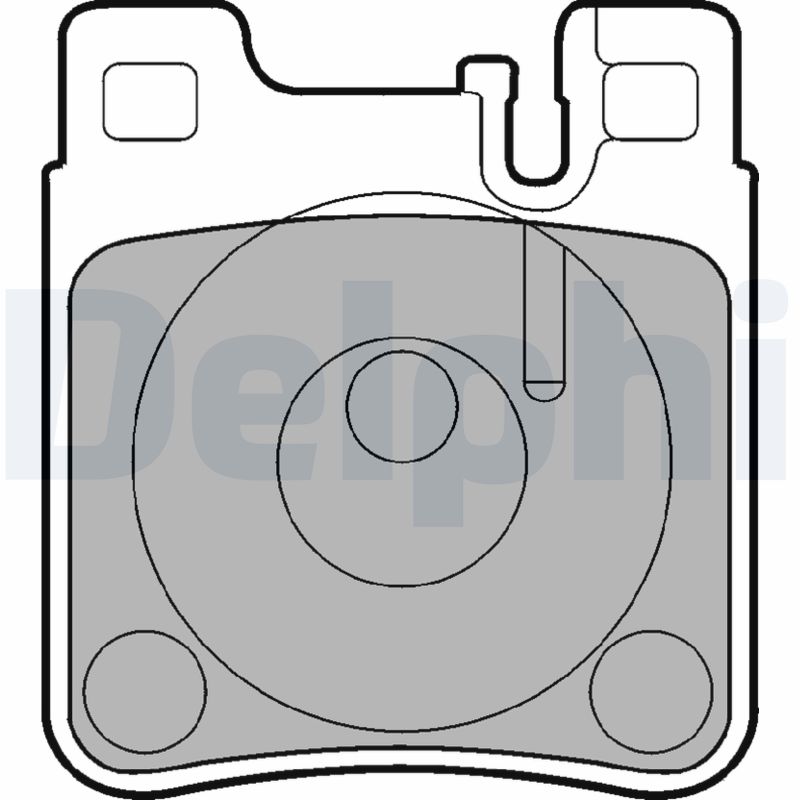 Set placute frana DELPHI LP841