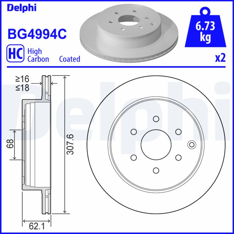 Disc frana DELPHI BG4994C