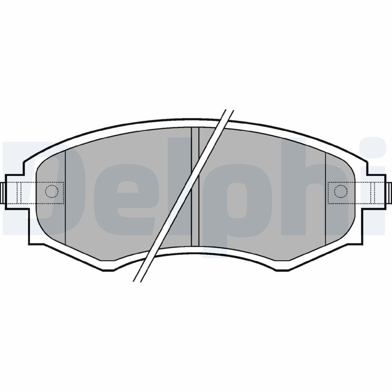 Set placute frana DELPHI LP606