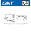 Set placute frana SKF VKBP 80173 E