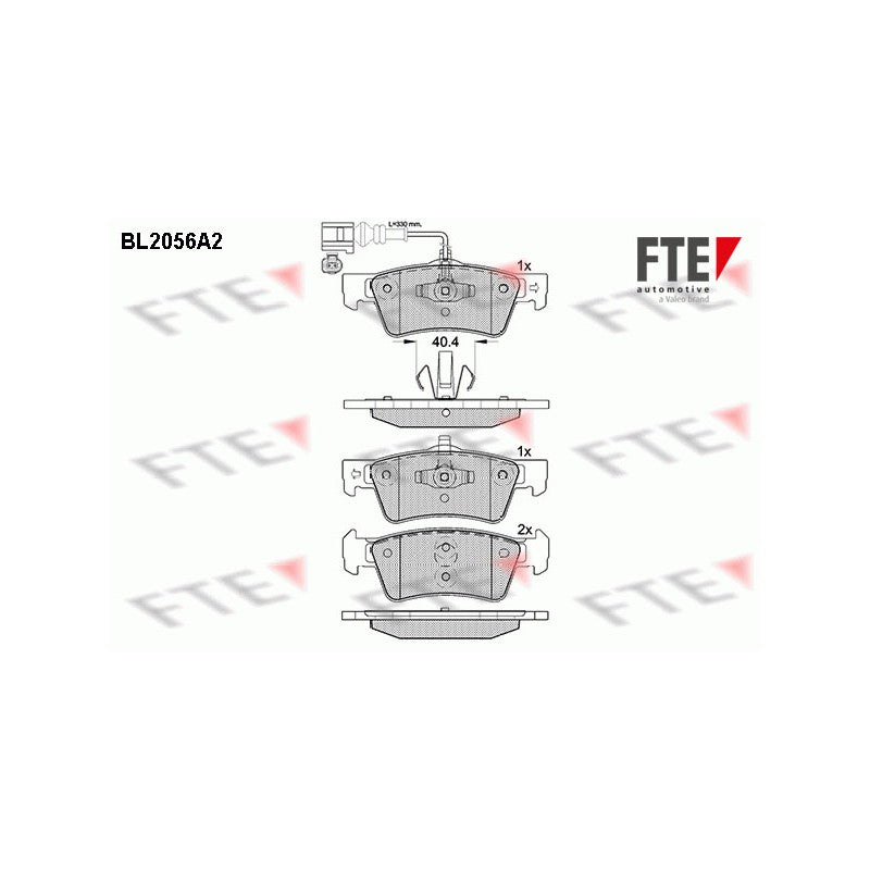 Set placute frana FTE 9010640