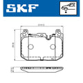 Set placute frana SKF VKBP 80481