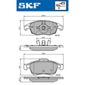 Set placute frana SKF VKBP 80005