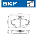 Set placute frana SKF VKBP 80413