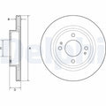 Disc frana DELPHI BG4830C